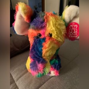 Rainbow crushed tie dye elephant